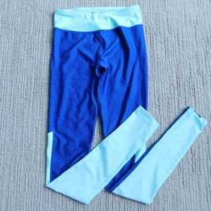 Blue and Mint Paneled XS Under Armor Leggings